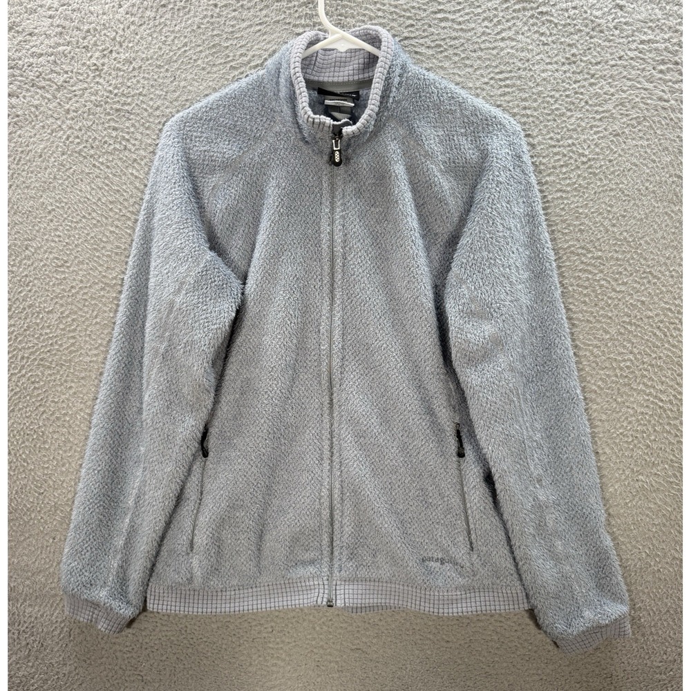 Patagonia Sweater Womens Large Blue Los Gatos Fleece Jacket Deep Pile Fleece‎